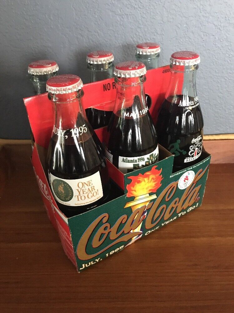1995-1996 Atlanta Olympic Games 6 Pack COCA-COLA Classic 8oz 1995-1996 Atlanta Olympic Games 6 Pack COCA-COLA Classic 8oz