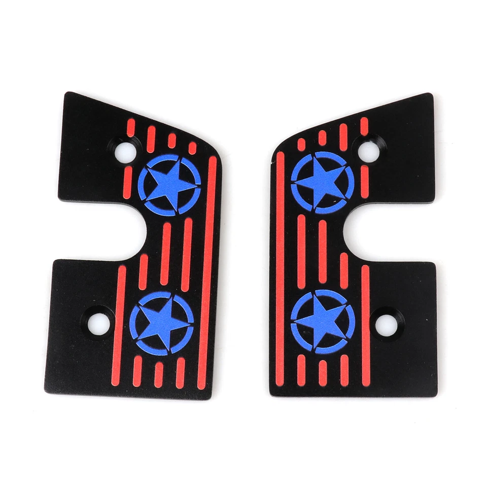 2PCS Star Aluminum Sun Visor Clips Accessories For Jeep Wrangler JL 2018-2024 - Image 4 of 4