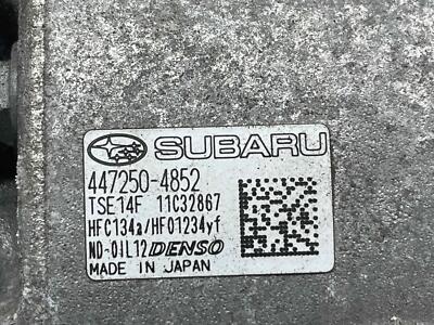 2020 Subaru Xv Crosstrek 2.0l A/c Air Compressor Assembly Denso