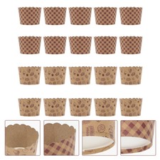100 pezzi tazza da forno a prova di olio tazze per torte per biscotti teglia per cupcake fodere per muffin torta