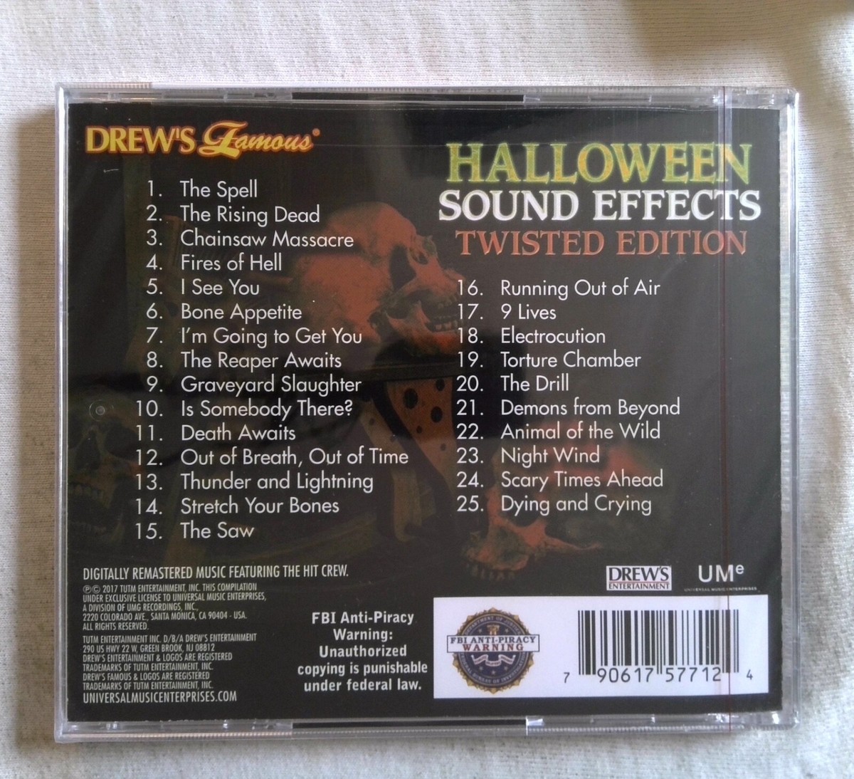 Drew's Famous, Halloween Sound Effects, Twisted Edition [New CD