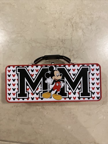 Disney Mickey Mouse Tool Pencil Box Red GLOBAL ICON Collectible Labyrinth Games - Picture 10 of 12