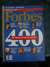Forbes Magazine 1992 400 Richest People in American Steve Jobs Bill Gates F1