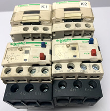 Lot of 2 Schneider Electric LC1D09 BD Contactors 24V with LRD 06 and LRD 05