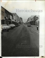 1980 Press Photo Alabama-Downtown view of Dothan, churches, malls and schools.