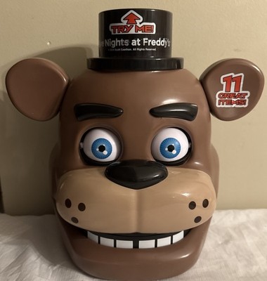 Five Nights at Freddy s Freddy Fazbear Coin Bank Large Plastic Lights/Sound ~12 