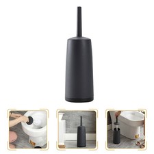 Reusable ABS Bowl Scrubber Brush Compact Toilet Cleaning Tool Black