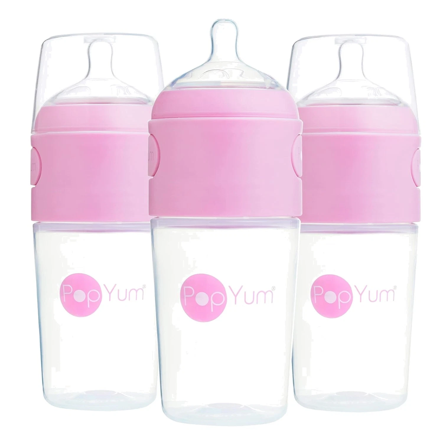 Pink 9oz Baby Bottles, 3-Pack with Medium Flow Nipples
Opens in a new window or tab