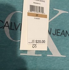 Calvin Klein Boys T-shirt Size 3T New Whit Tags