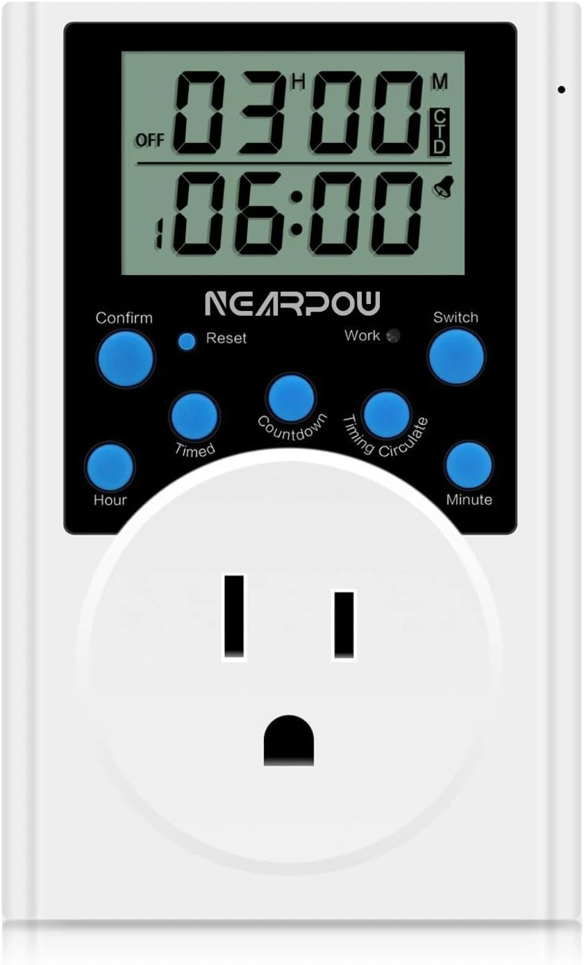 Timer Outlet, Nearpow Multifunctional Infinite Cycle Programmable Plug-In Digita