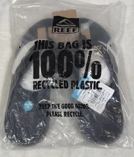 REEF Santa Ana Flip Flop Thong Comfort Sandal Black Men's Size 13 NWT CI4650