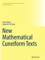 JöRan Friberg (U. A.) | New Mathematical Cuneiform Texts | Taschenbuch (2018)