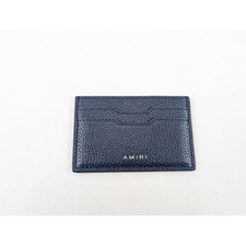 Amiri Iconic Emb Leather Card Holder in Blue BNWB OS