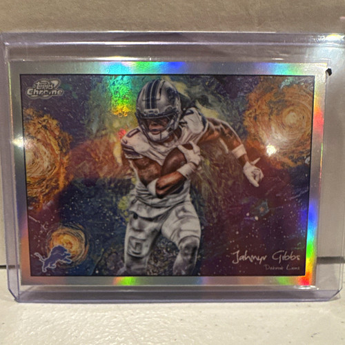 Topps 2025 Cosmic Chrome Jahmyr Gibbs Stars in the Night STN-15 Lions