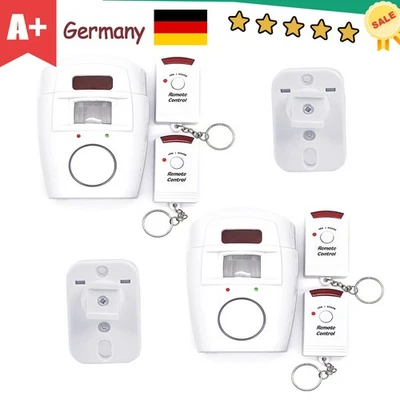 ZREE Alarmanlage Fernbedienung Sirene 120dB Haus Anlage Bewegungsmelder Sensor Schutz