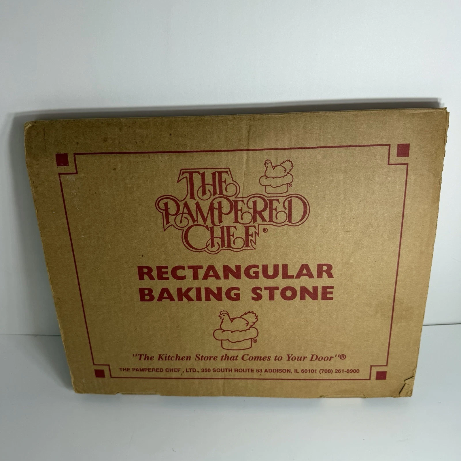 Pampered Chef 12"X15" Rectangular Baking Stone Bread Pizza Sheet Tray Dough Mat
