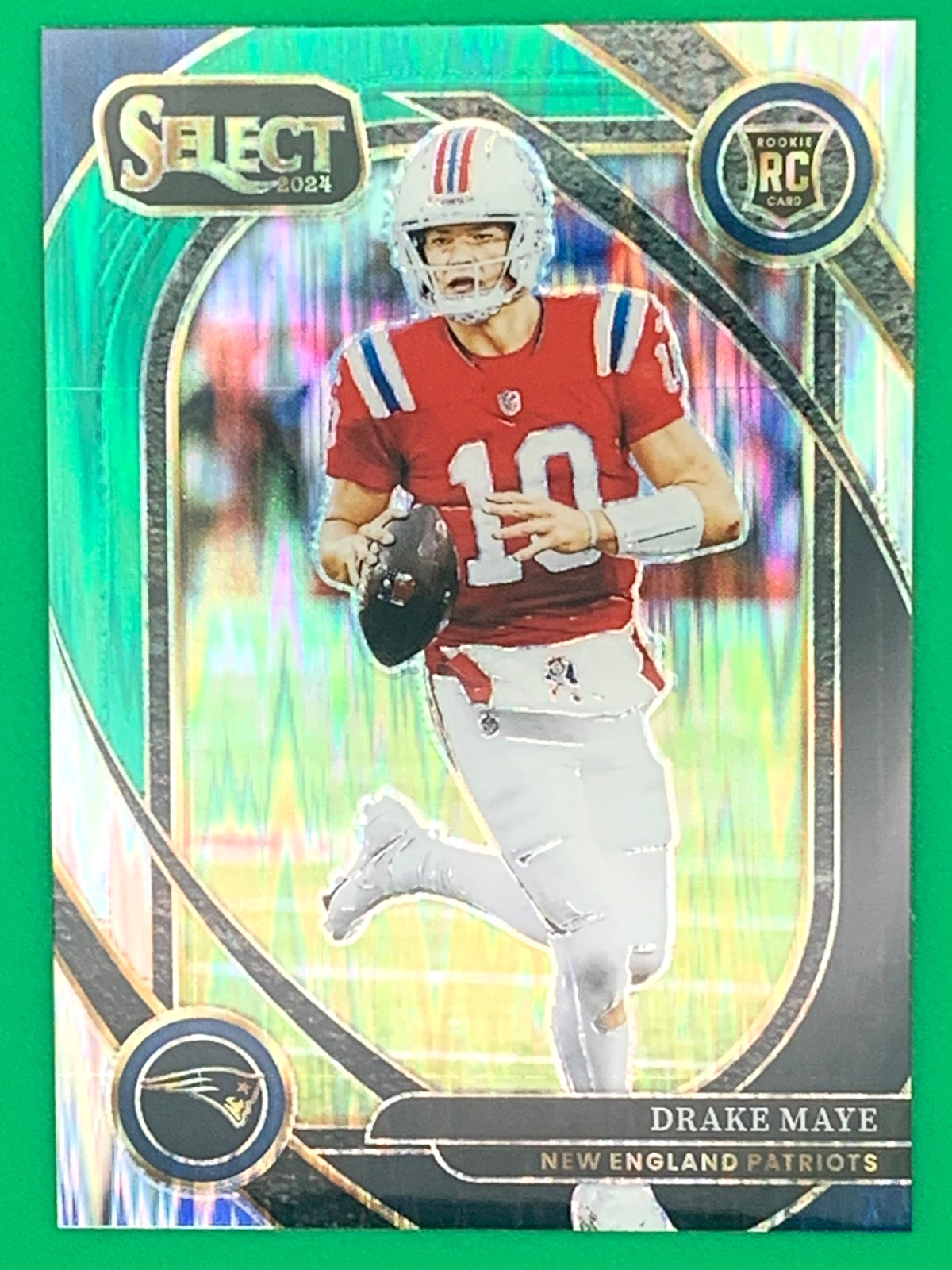 2024 Panini Select _ Drake Maye _ Club  _ Black and Green