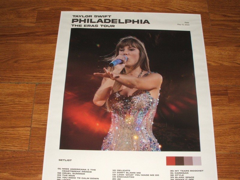 RARE TAYLOR SWIFT 2023 ERAS TOUR PHILADELPHIA CONCERT SONGS IN PERFORMANCE ORDER