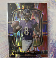 Panini 2025 Select Lamar Jackson Premier Level Prizm Ravens #160