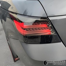 2pcs 2008-2012 Tail Lights Pair For Honda Accord 4 Door Sedan Smoked Rear Lamps
