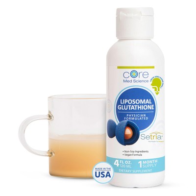 Core Med Science Liposomal Glutathione Liquid Supplement 4 Fl Oz 30 Servings