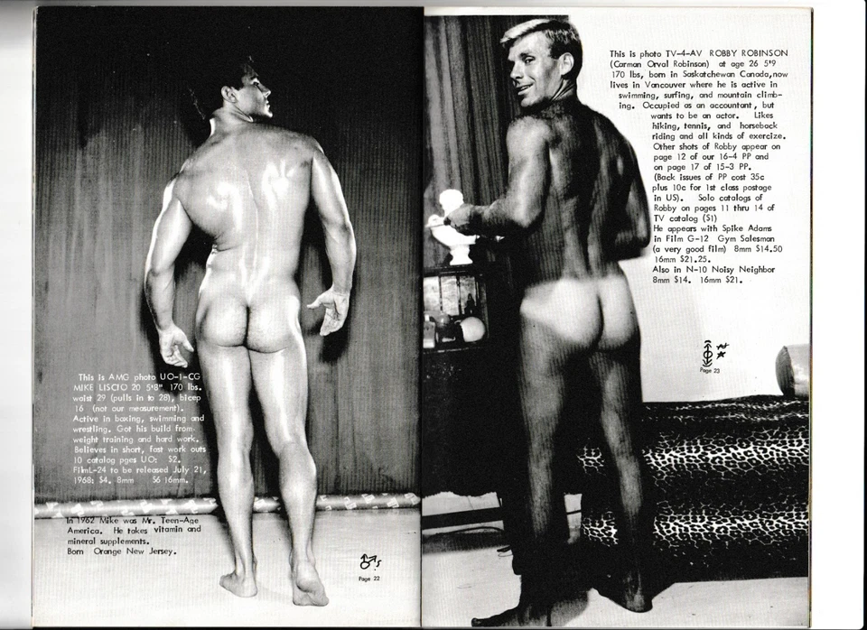 VINTAGE BEEFCAKE MAGAZINE "PHYSIQUE PICTORIAL" - MALE PHYSIQUE &GAY INTEREST - Image 2 of 4