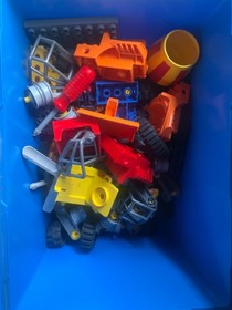 Duplo LEGO Education Construction 45002 work trucks vehicles retired Toolo screw
