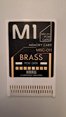 Korg M1 MSC-011 BRASS  PCM  Memory Card