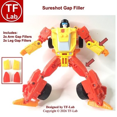 Gap Fillers for Age of The Primes Targetmaster Sureshot Upgrade Kit TF-Lab