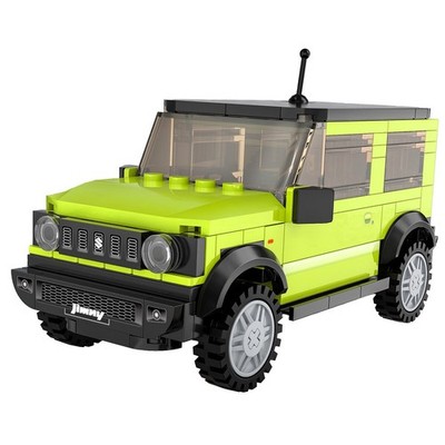 CaDA Suzuki Jimny 1:24 grün Bricks Klemmbaustein
