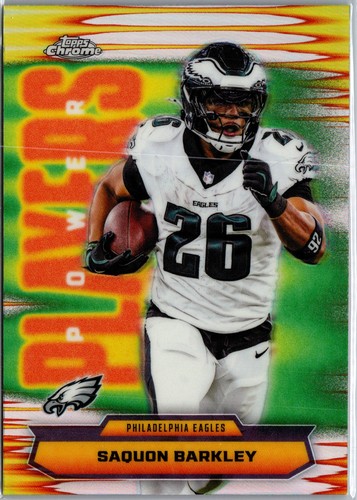 2025 Topps Chrome #PP-13 Saquon Barkley Power Players Refractor