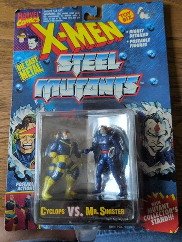 VTG 1994 Toy Biz Marvel X-Men Steel Mutants Cyclops Vs Juggernaut   Sealed MOC