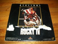 ROCKY IV Laserdisc LD VERY GOOD CONDITION VERY RARE GREAT FILM PART FOUR 4
