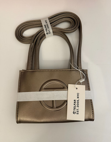 NWT Telfar Small BRONZE Shopping Bag