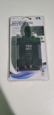 Custom Accessories 100 Watt Dual USB Power Inverter - Turns 12v To 115VAC! 10888
