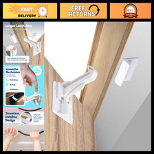 10 Pack Invisible Baby Proof Cabinet Locks - No Tools, Easy Install, Secure Fit