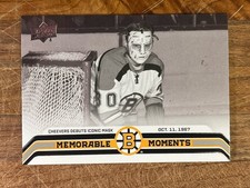 2023-24 Upper Deck Boston Bruins Centennial #141 Gerry Cheevers Iconic Mask
