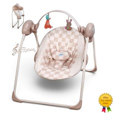 Tiny Marvels Portable Baby Swing with Music 0-9M 5 Speed Foldable 20lbs - NEW