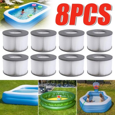 8X Filter Whirlpool für MSpa In-Outdoor Pool Ersatzfilter Kartusche aufblasbar