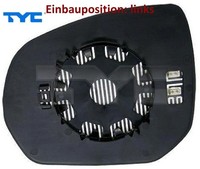 TYC 305-0124-1 Spiegelglas FüR AußEnspiegel Links FüR Citroen FüR Peugeot