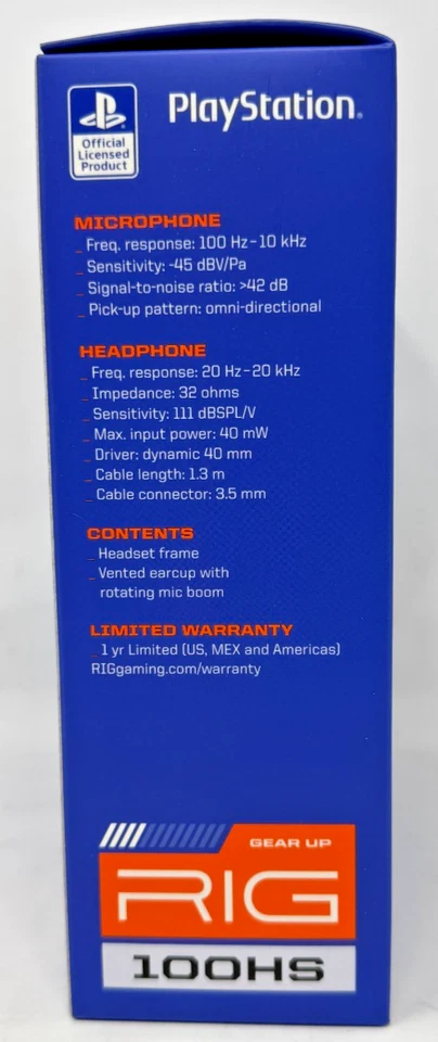 Plantronics RIG 100HS Wired Gaming Headset for PlayStation 4 - Image 4 of 4