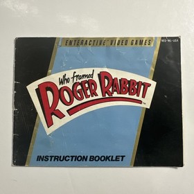 Who Framed Roger Rabbit (Nintendo, NES) Cart, Manual & Sleeve Only - Tested