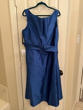 Alfred Sung Classic Blue Bridesmaid Formal Dress Size 22w Style D811S new 