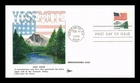 DR JIM STAMPS US COVER FLAG OVER YOSEMITE PREPHOSPHORED FDC GILL CRAFT CACHET