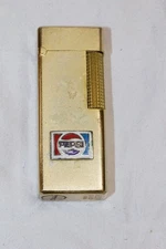 Rare ZAIMA NESOR C-151 PEPSI Cola Advertising Lighter  Japan #0050