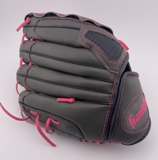 Franklin Youth Glove 10.5  Gray And Pink RHT Dura Bond Lacing 22708-10.5  