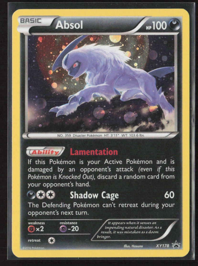 Absol XY178 Holo Promo XY Promo Pokemon Lightly Played