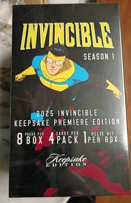 2025 Invincible Keepsake Premiere Edition Blaster Box Factory Sealed 1 Relic/Box