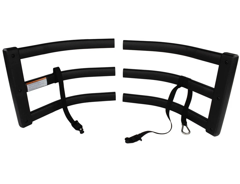 Ford F-150® 2015-2025 Bed Extender U-Shape Tailgate Fence Rack Black Powder Coat Foto 4 de 4