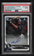 2018 Bowman Chrome Prospect Auto Micker Adolfo #CPA-MA PSA 9 MINT Auto ya6